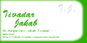 tivadar jakab business card